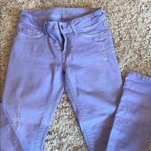 DL1961 lavender denim skinny jeans size 25